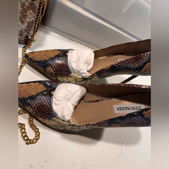 Steve Madden snakeskin vala pump & be sublime bag - Picture 5 of 12
